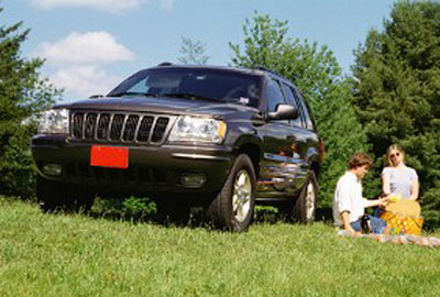 Family with SUV Car